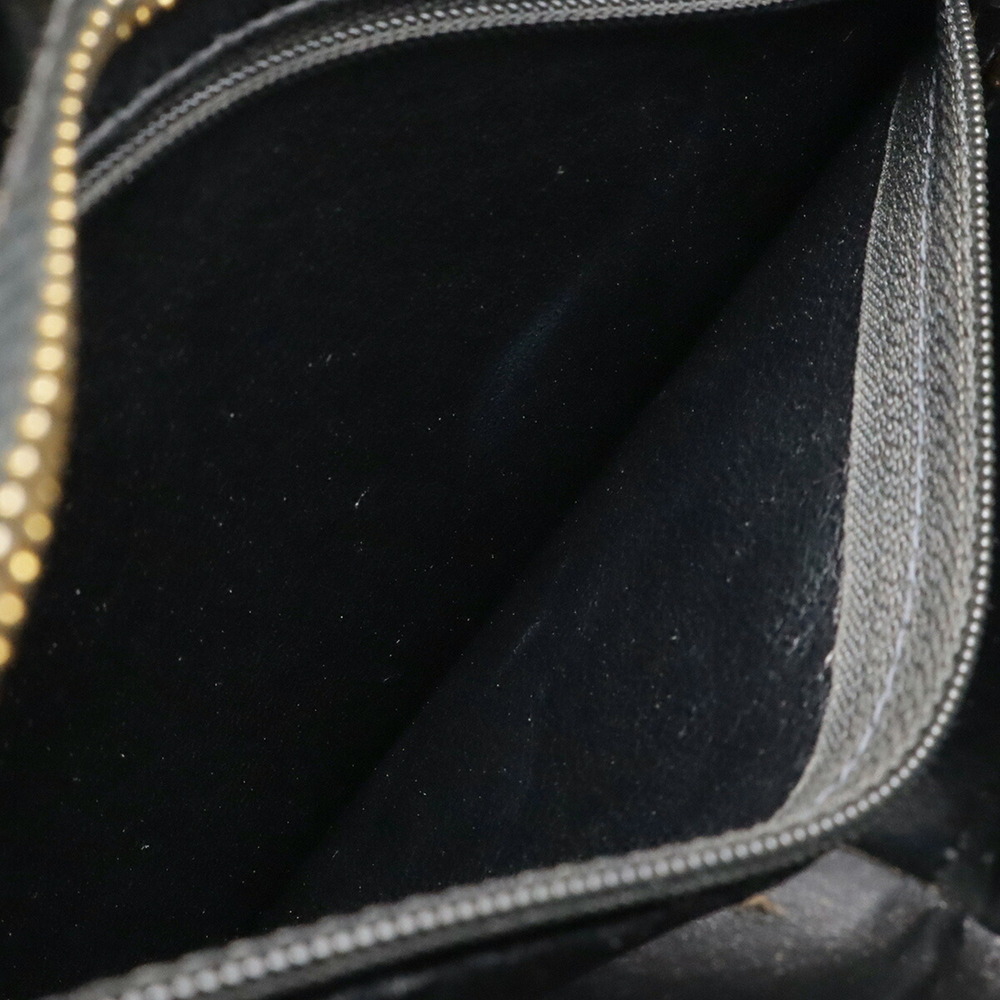 CHANEL Black Leather Logo Shoulder Bag - Picture 9 of 10
